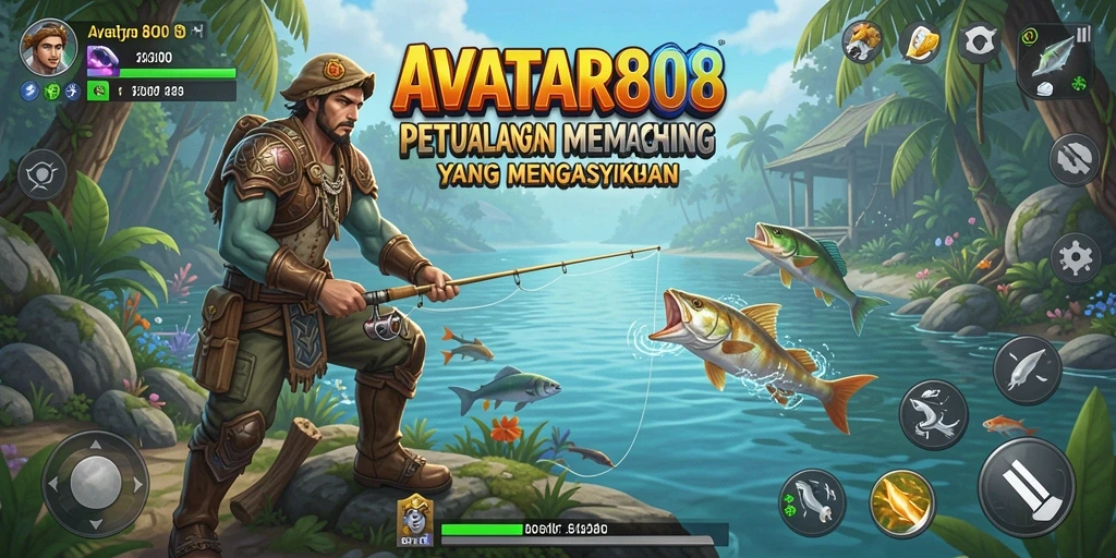 Tampilan gameplay memancing yang seru di AVATAR808.