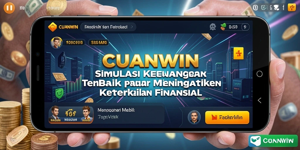 Tampilan gameplay CUANWIN yang menampilkan strategi investasi dan pengelolaan keuangan.