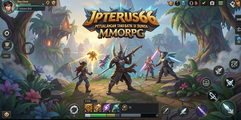 Tampilan gameplay mengasyikkan dari JPTERUS66 di dunia MMORPG.