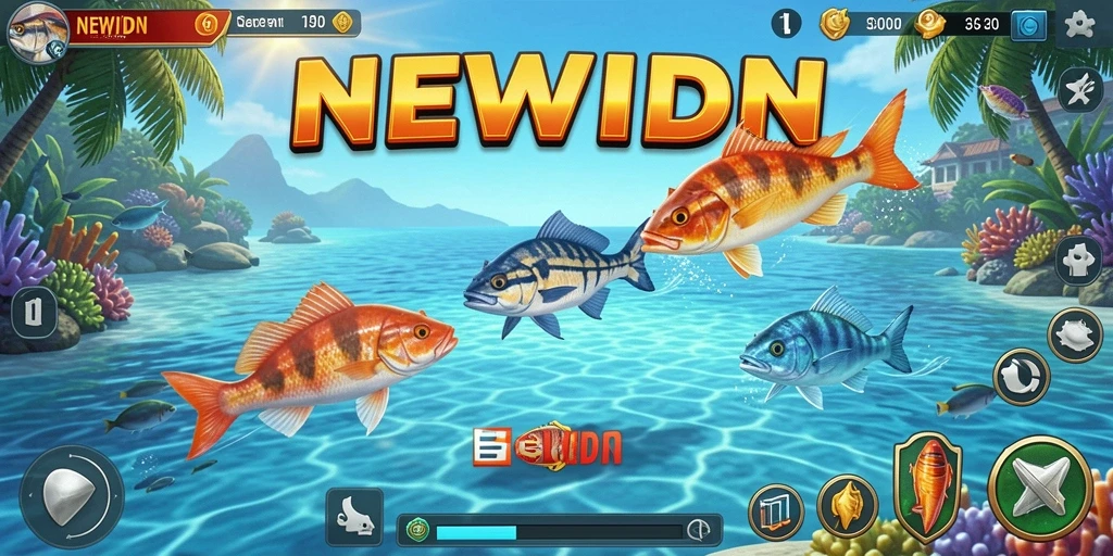 Tampilan menarik gameplay Tembak Ikan yang mendebarkan.