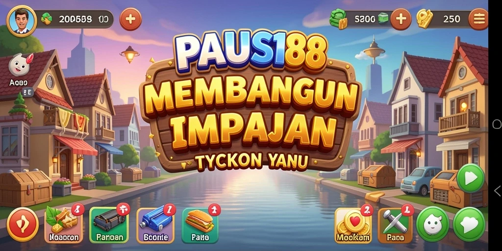 Tampilan screenshot menunjukkan gameplay seru PAUS188 dalam membangun bisnis Tycoon.