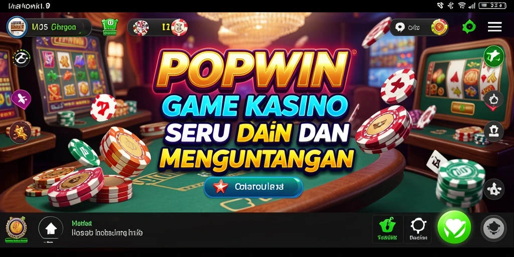 Tampilan gameplay POPWIN dengan keseruan Kasino.