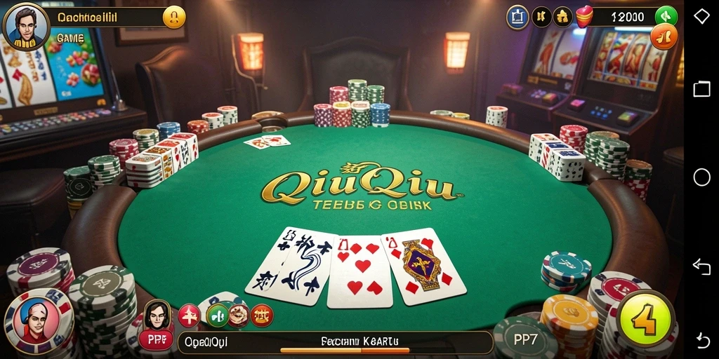 Tampilan gameplay QiuQiu yang menarik dan penuh strategi.