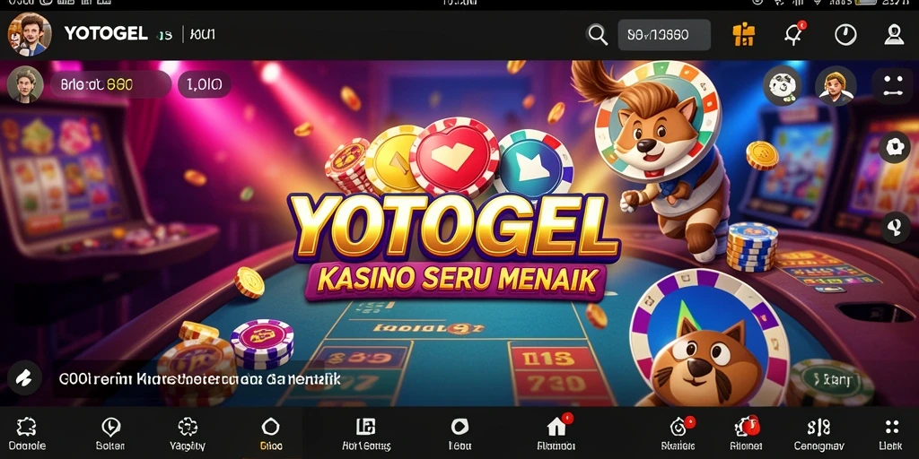 Screenshot YOTOGEL menampilkan suasana permainan Kasino yang seru.